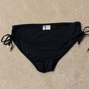 Anne Cole bikini bottoms with side gather ties